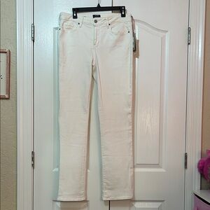 NYDJ Women's Straight Leg White Jeans size 12 NWT